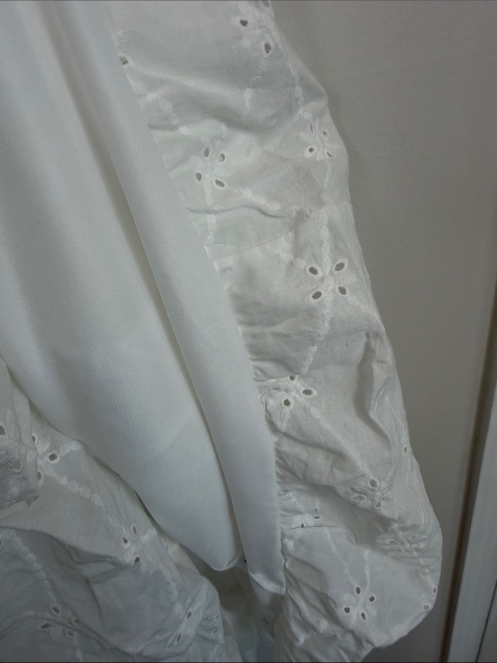 Altar’d State 100% Cotton Strapless White Eyelet Sundress M Cottagecore Romantic - Picture 4 of 10